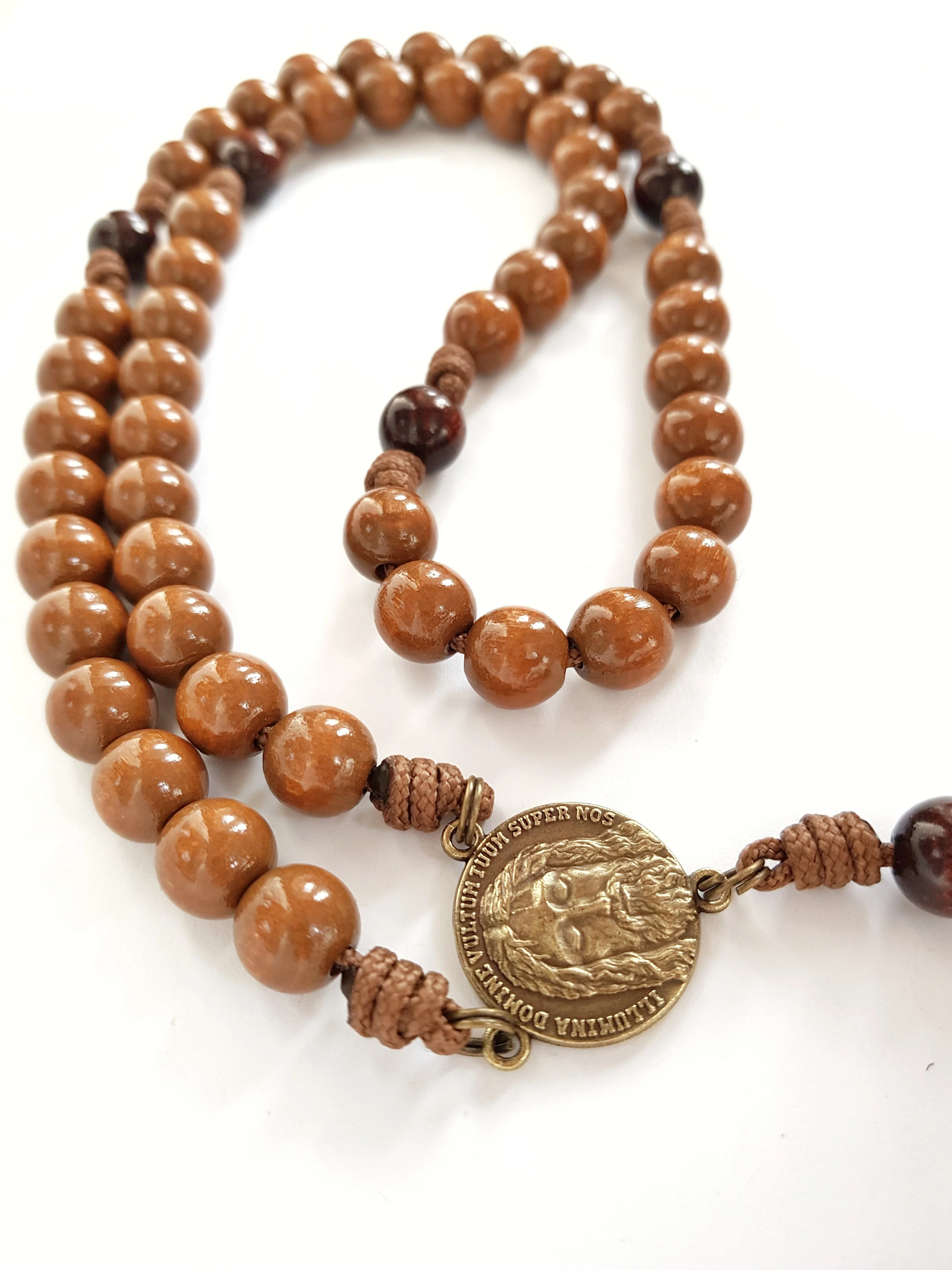 Rosenkranz Franz von Assisi Holzperlen braun - Image 3