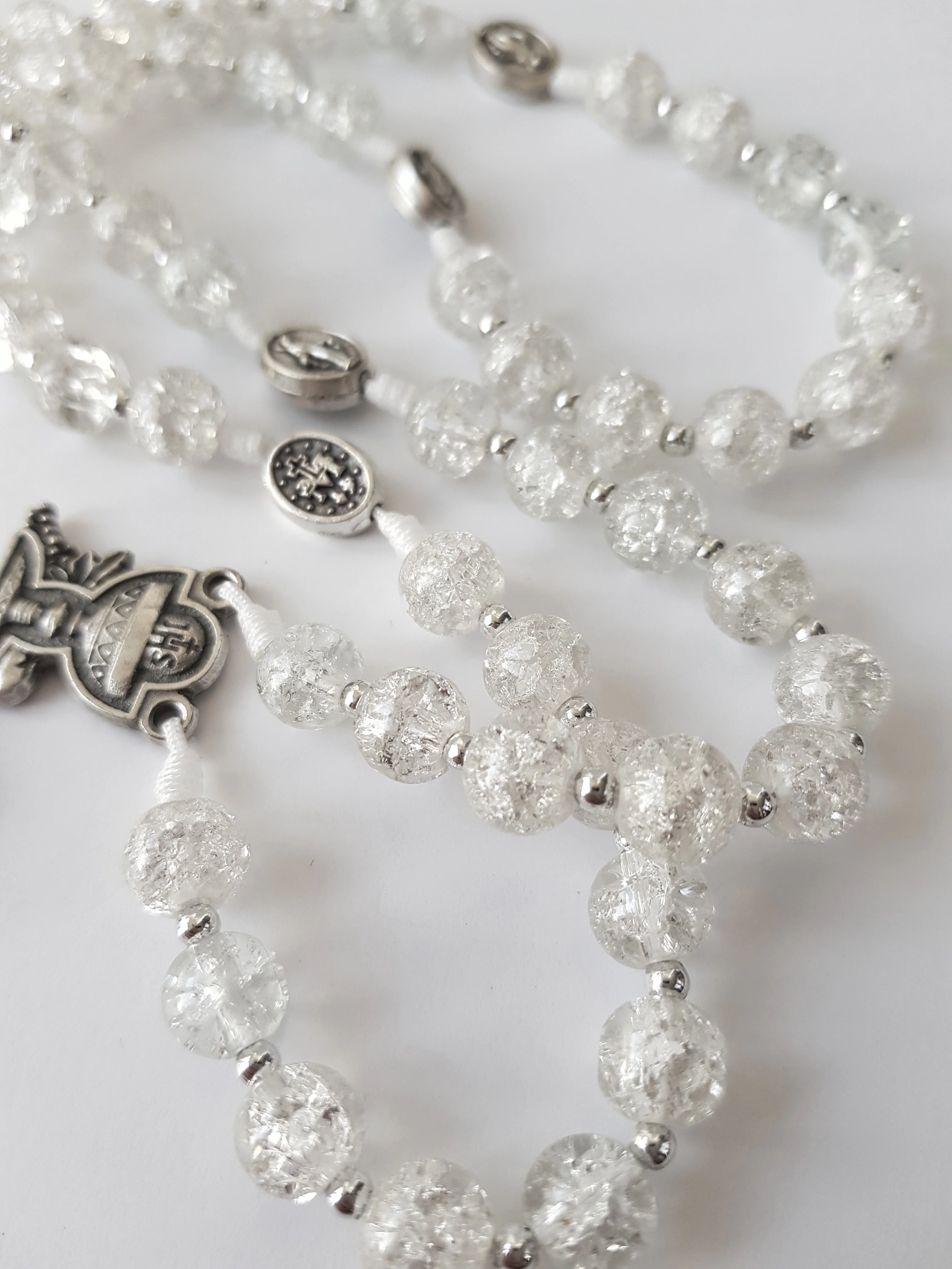 Rosenkranz Glasperlen kristall transparent - Image 4