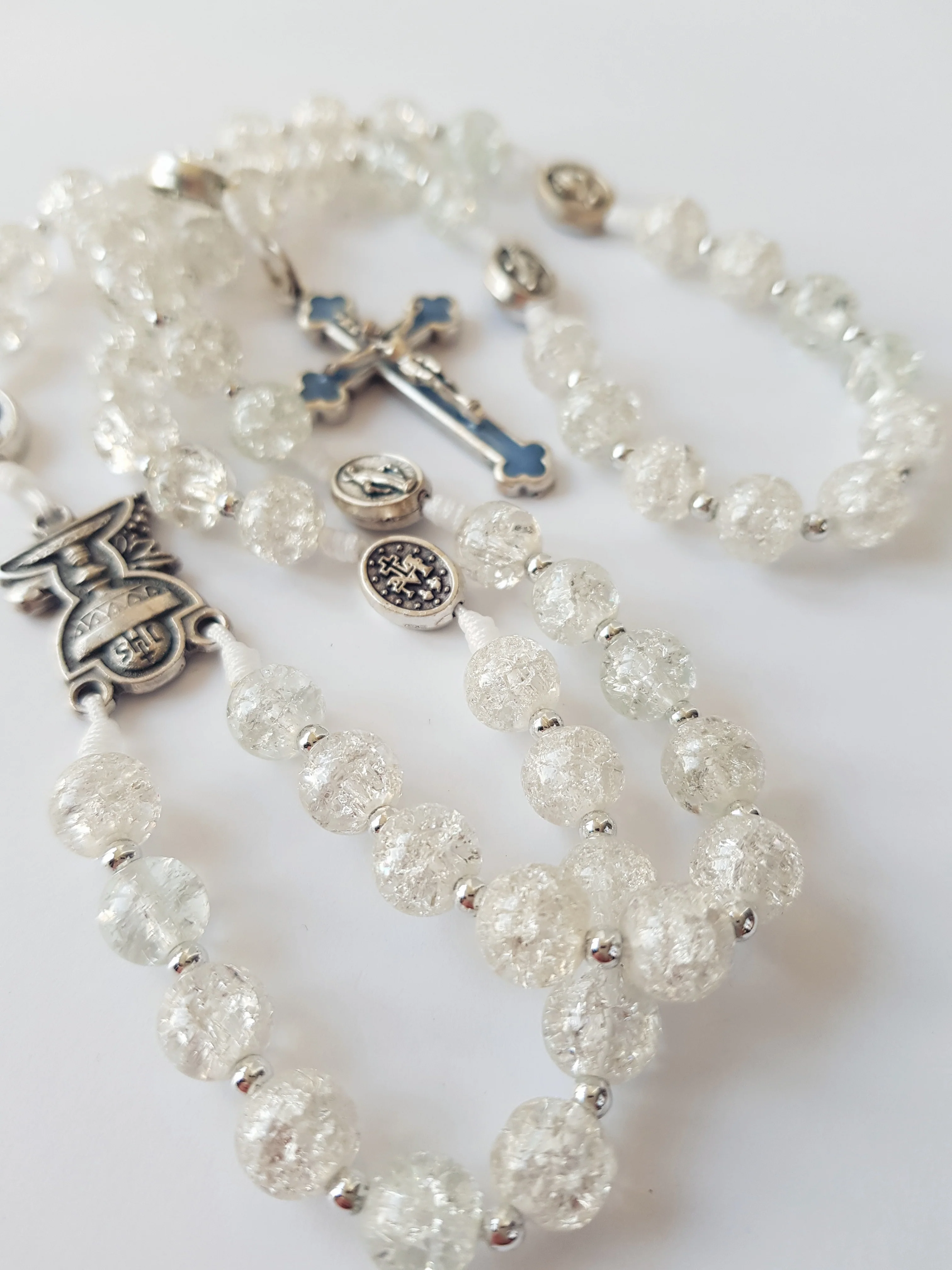 Rosenkranz Glasperlen kristall transparent - Image 5