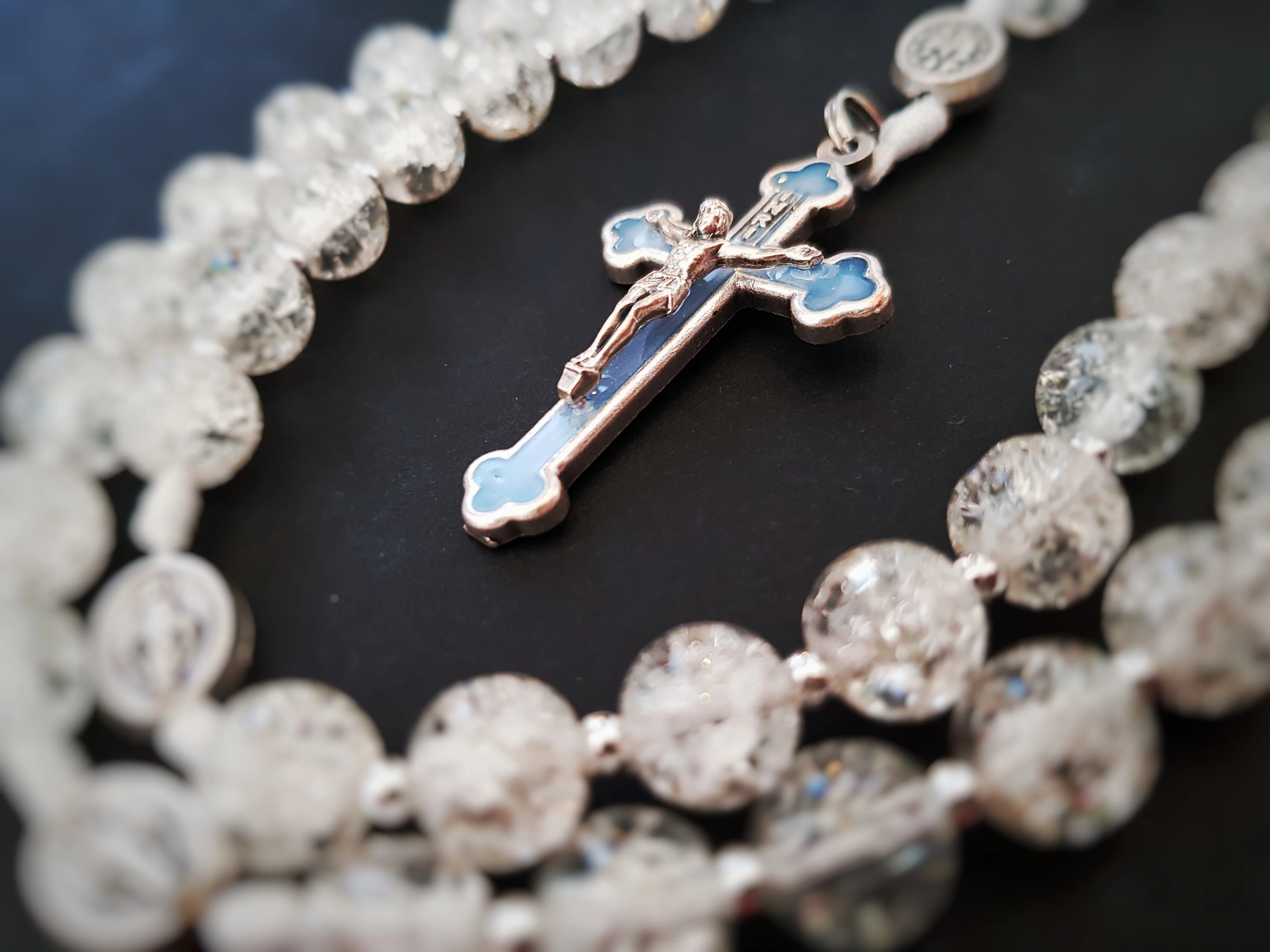 Rosenkranz Glasperlen kristall transparent - Image 6