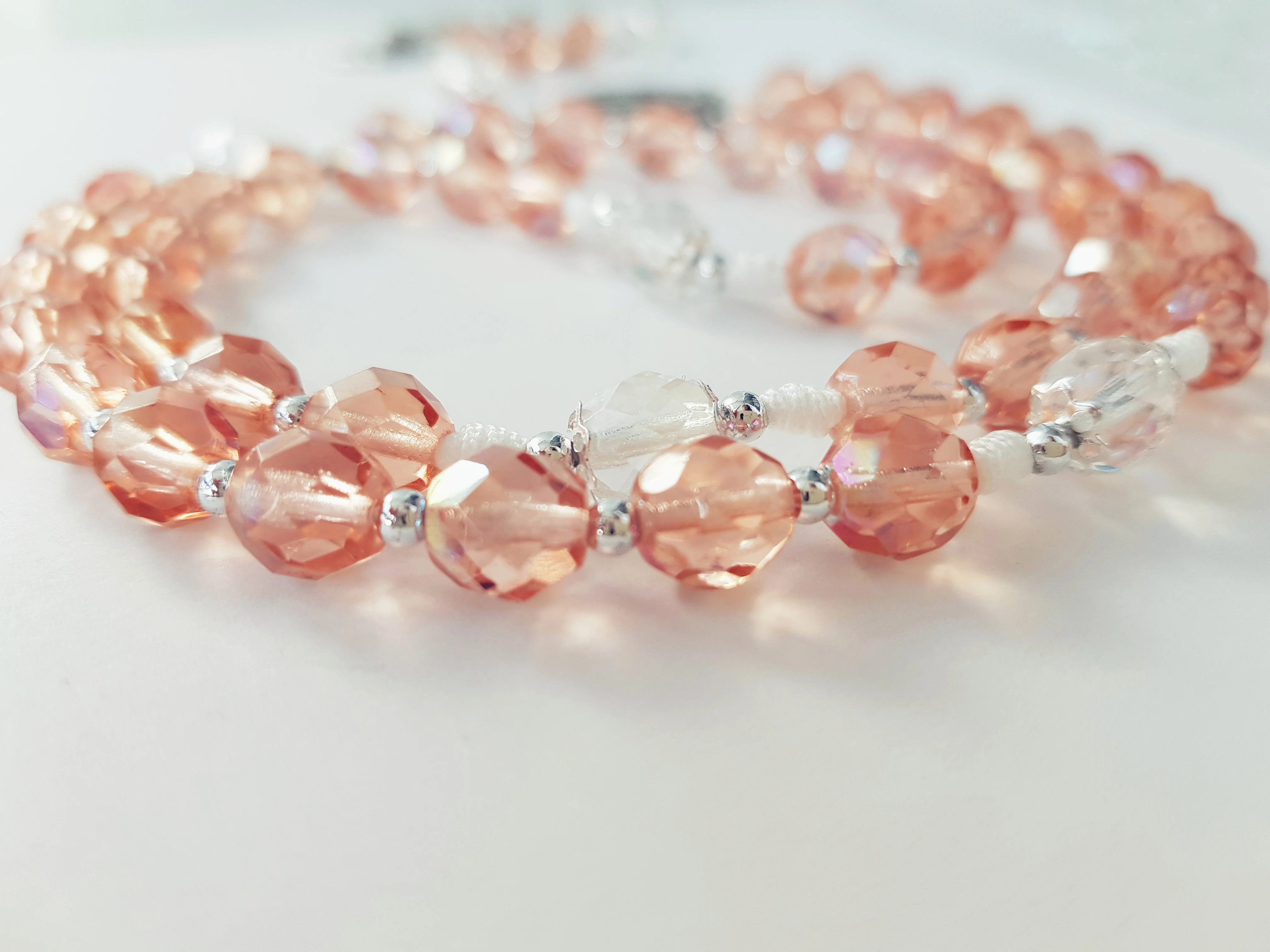 Rosenkranz Glasschliffperlen pfirsich - Image 4