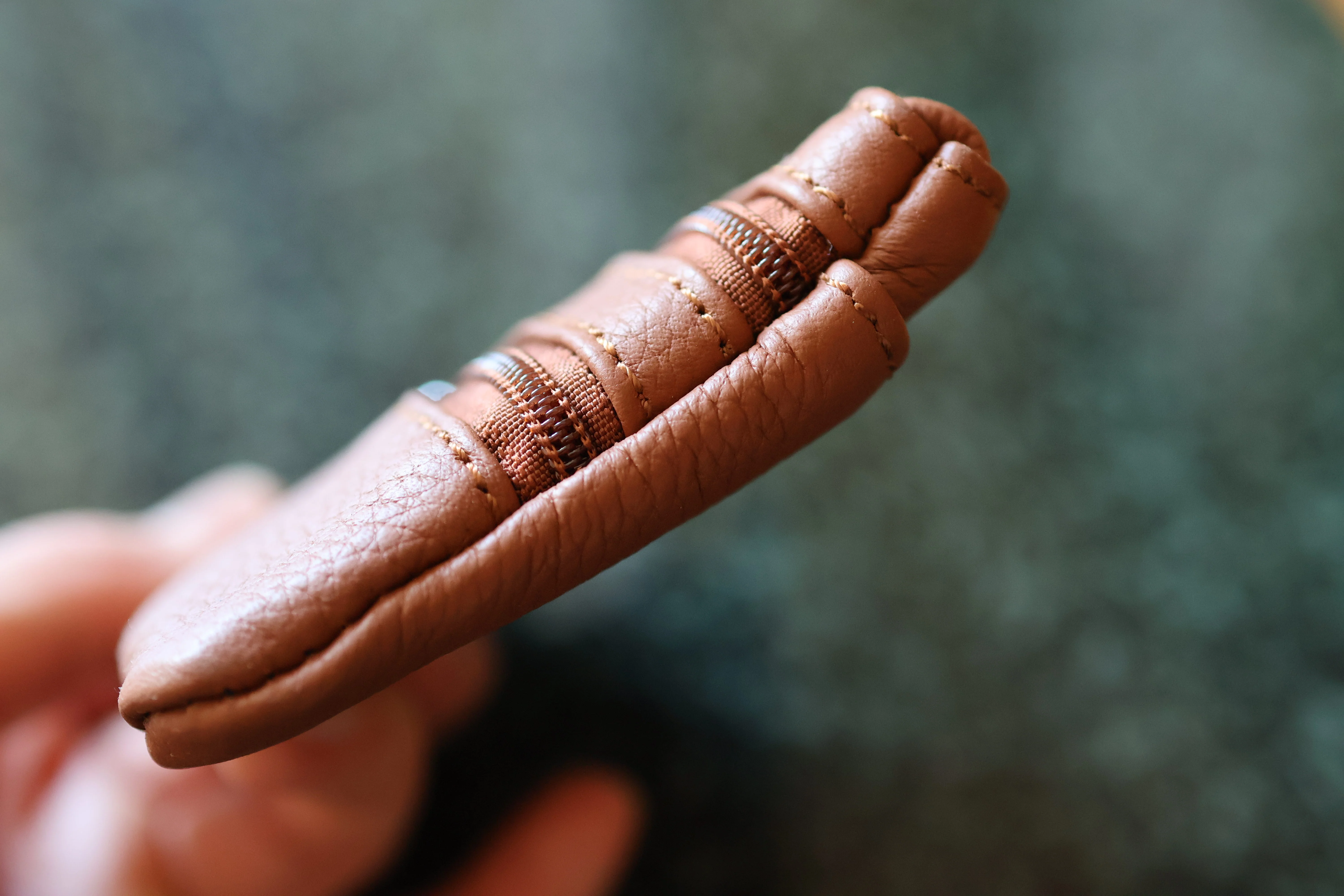 Rosenkranztasche aus Echtleder Hellbraun - Image 6
