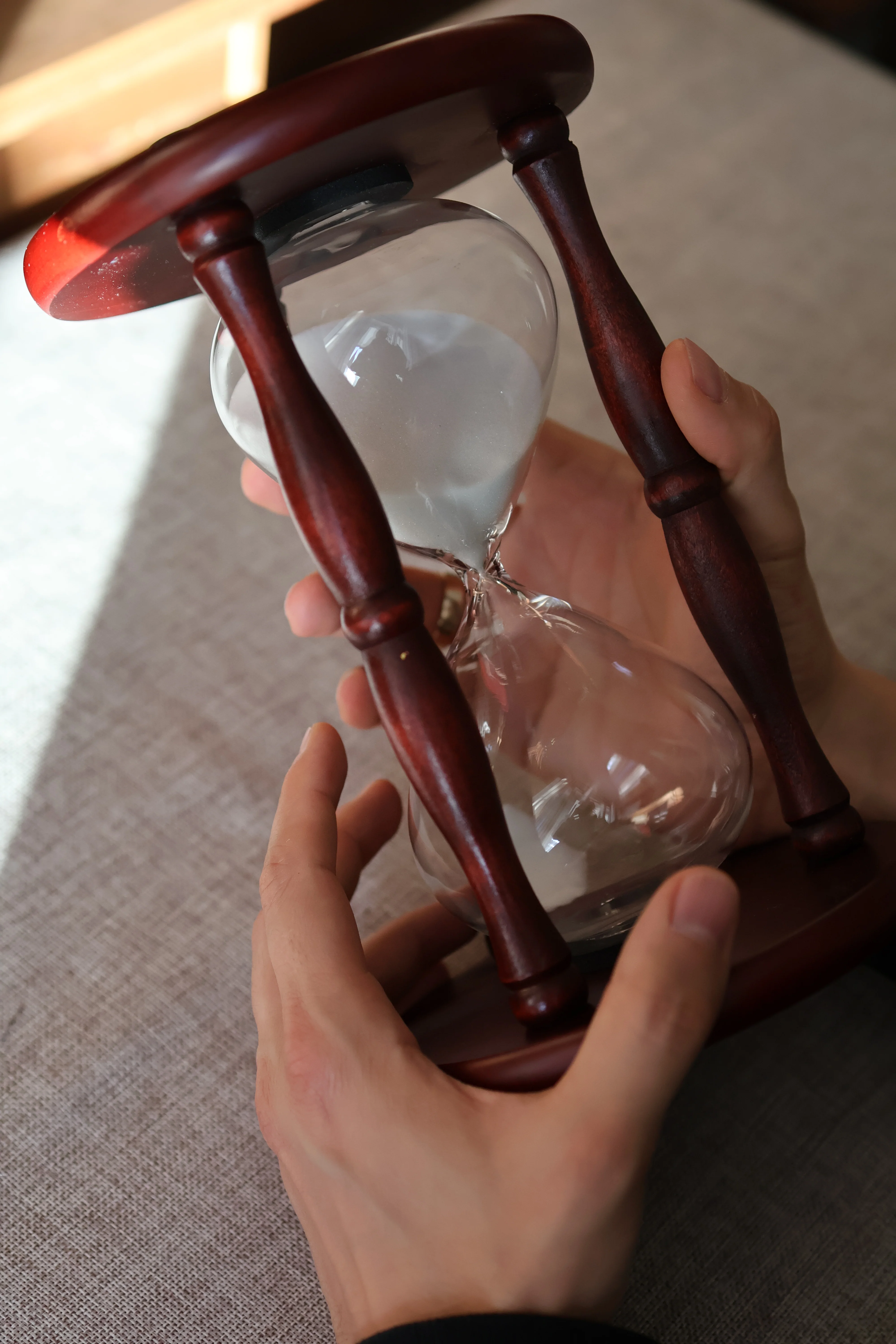 Sanduhr aus Echtholz - Image 5