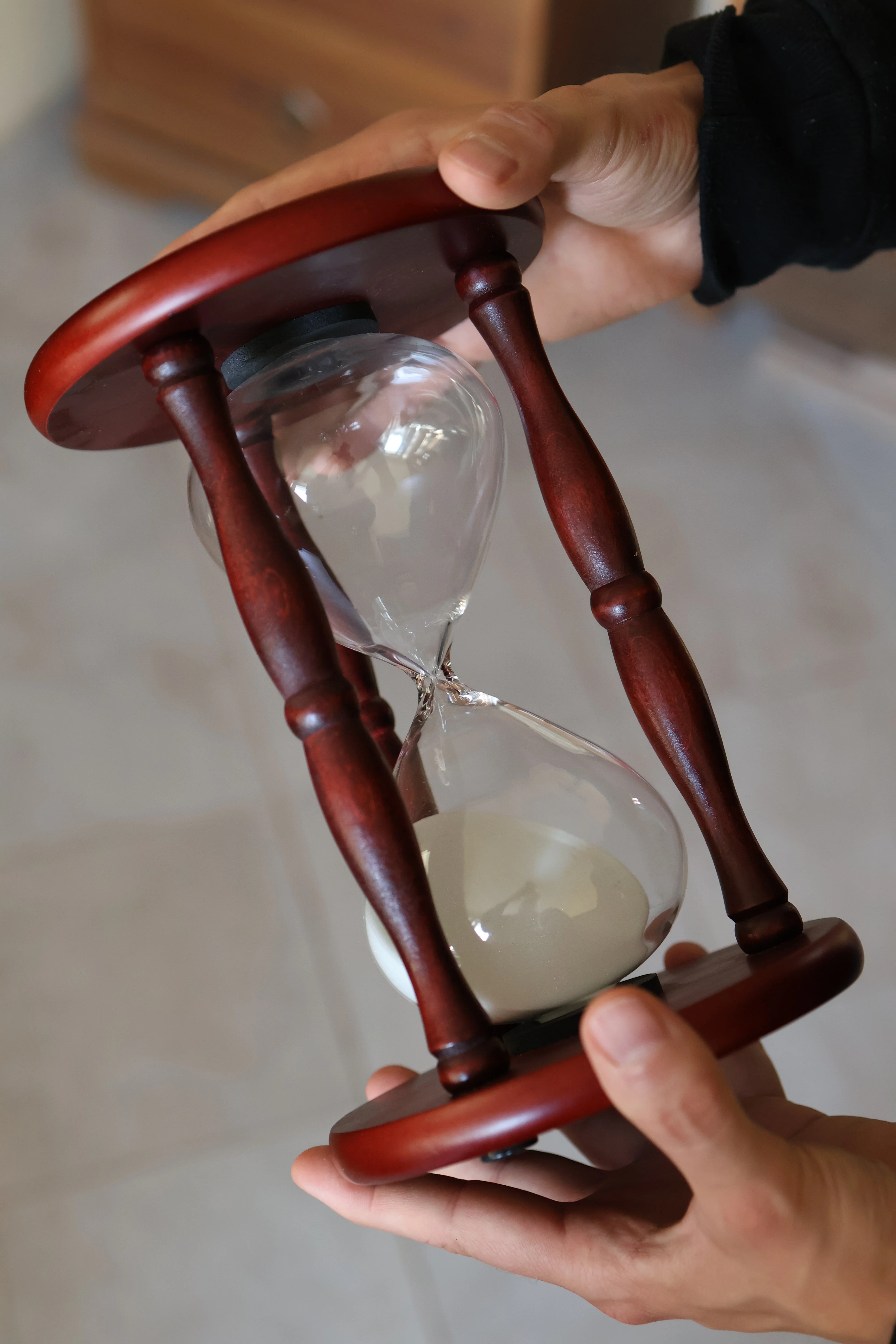 Sanduhr aus Echtholz - Image 6