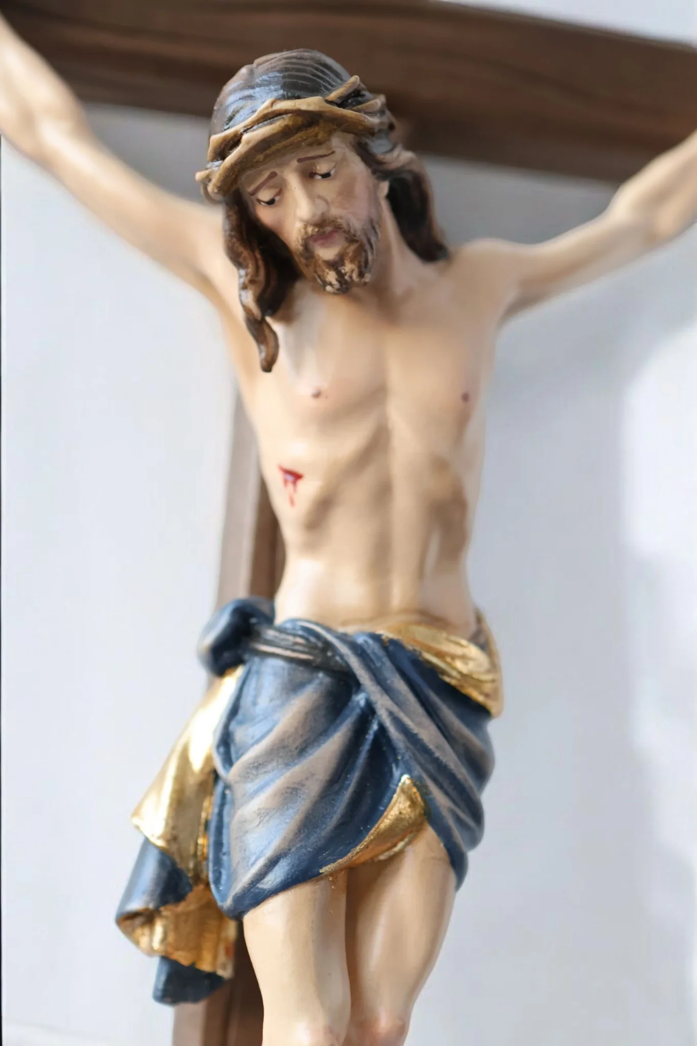 Stehkreuz Siena, handgeschnitzt, Echtholz, 47cm - Image 5