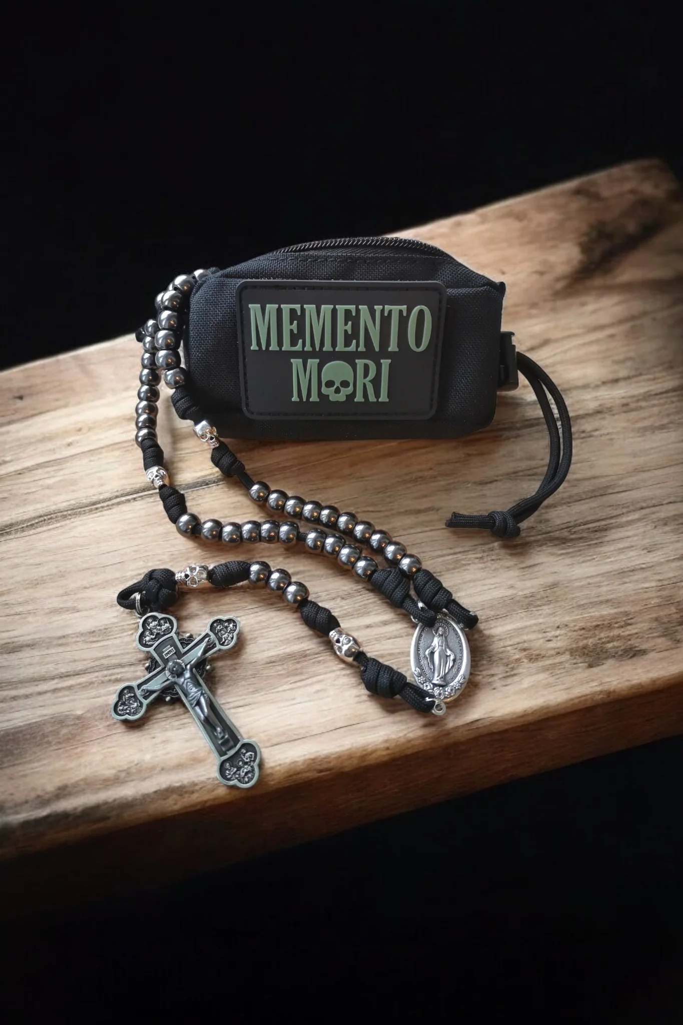 Tasche für Paracord-Rosenkranz Schwarz - Image 4